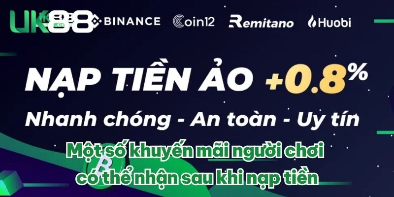 Một số khuyến mãi người chơi có thể nhận sau khi nạp tiền